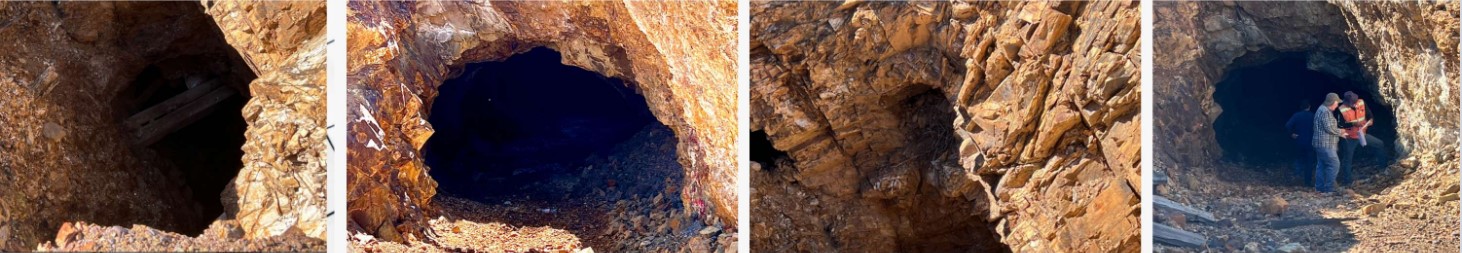 Underground mine entrances and site inspection at Las Coloradas silver project