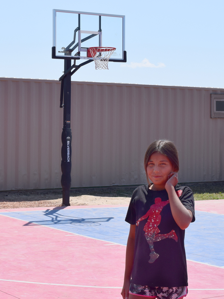 P.D. Jackson Family Foundation Donates to Create New Basketball Court in Allen, S.D.