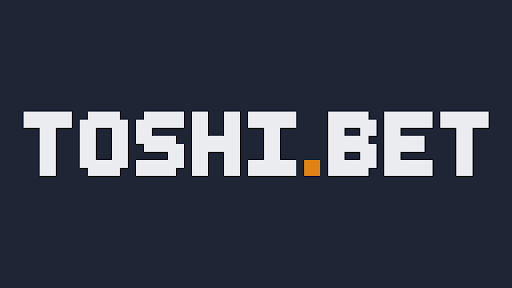 Toshi.bet logo on dark background - crypto casino