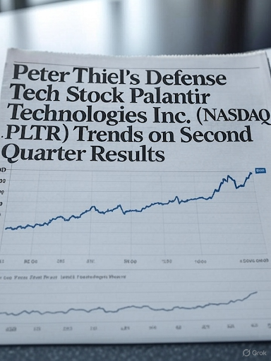 Peter Thiel's Defense Tech Stock Palantir Technologies Inc. (NASDAQ:PLTR) Trens on Second Quarter Results