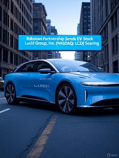 Robotaxi Partnership Sends EV Stock Lucid Group, Inc. (NASDAQ: LCID) Soaring